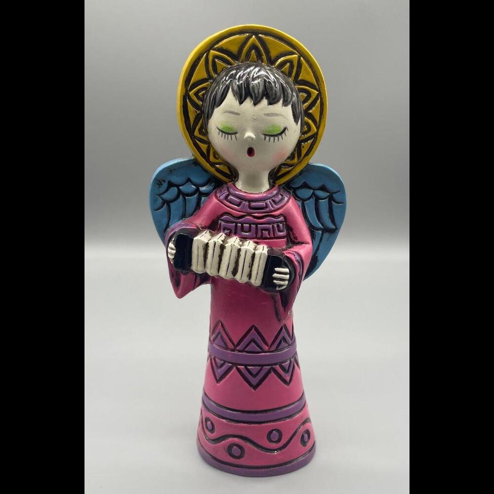 Retro 1960’s Angel Figurine Playing an Instrument